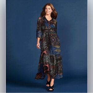NWT Johnny Was Nash Paisley Midi-Dress